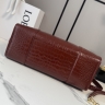 Сумка Loewe Amazona 108 croco бордо