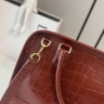 Сумка Loewe Amazona 108 croco бордо
