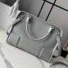 Сумка Loewe Amazona 108 croco серая