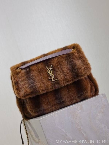 Меховая сумка Saint Laurent