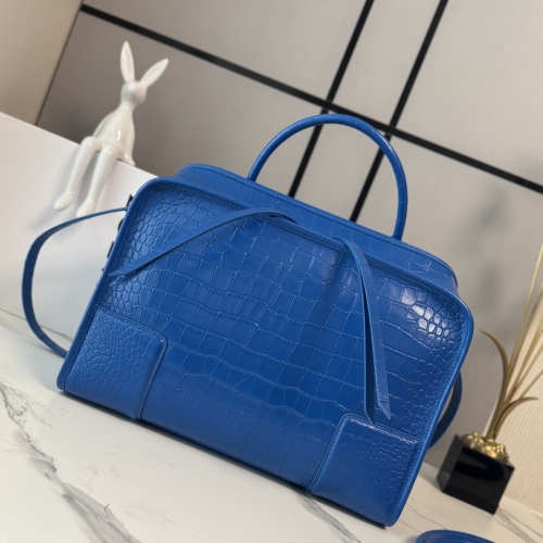 Сумка Loewe Amazona 108 croco blue