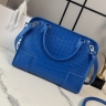 Сумка Loewe Amazona 108 croco blue
