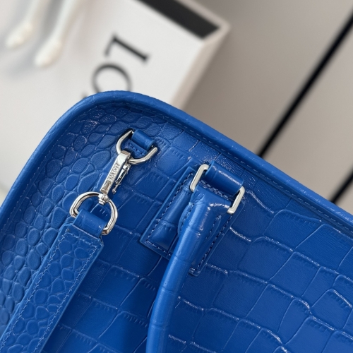 Сумка Loewe Amazona 108 croco blue