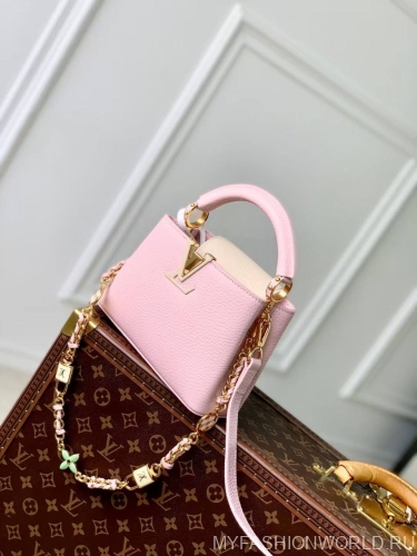 Сумка Louis Vuitton Capucines Lovelock Pink Mini