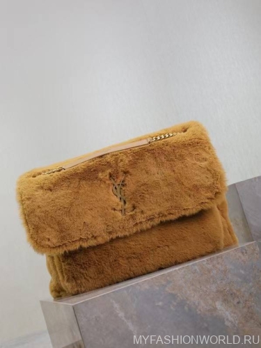 Меховая сумка Saint Laurent XLarge