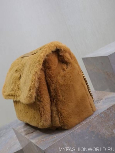 Меховая сумка Saint Laurent XLarge