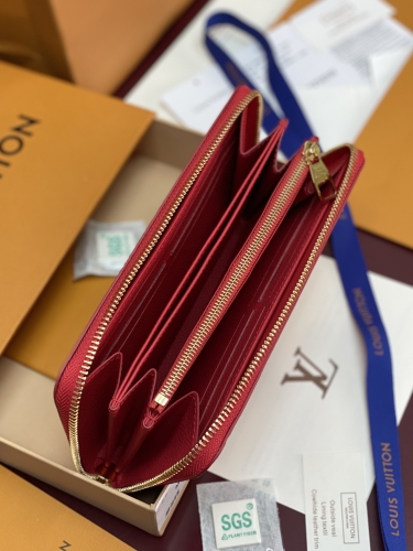 Кошелек Louis Vuitton Zippy Wallet red