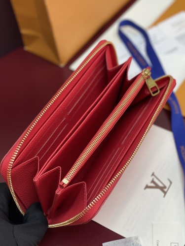 Кошелек Louis Vuitton Zippy Wallet red