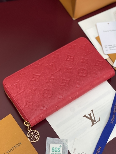 Кошелек Louis Vuitton Zippy Wallet red